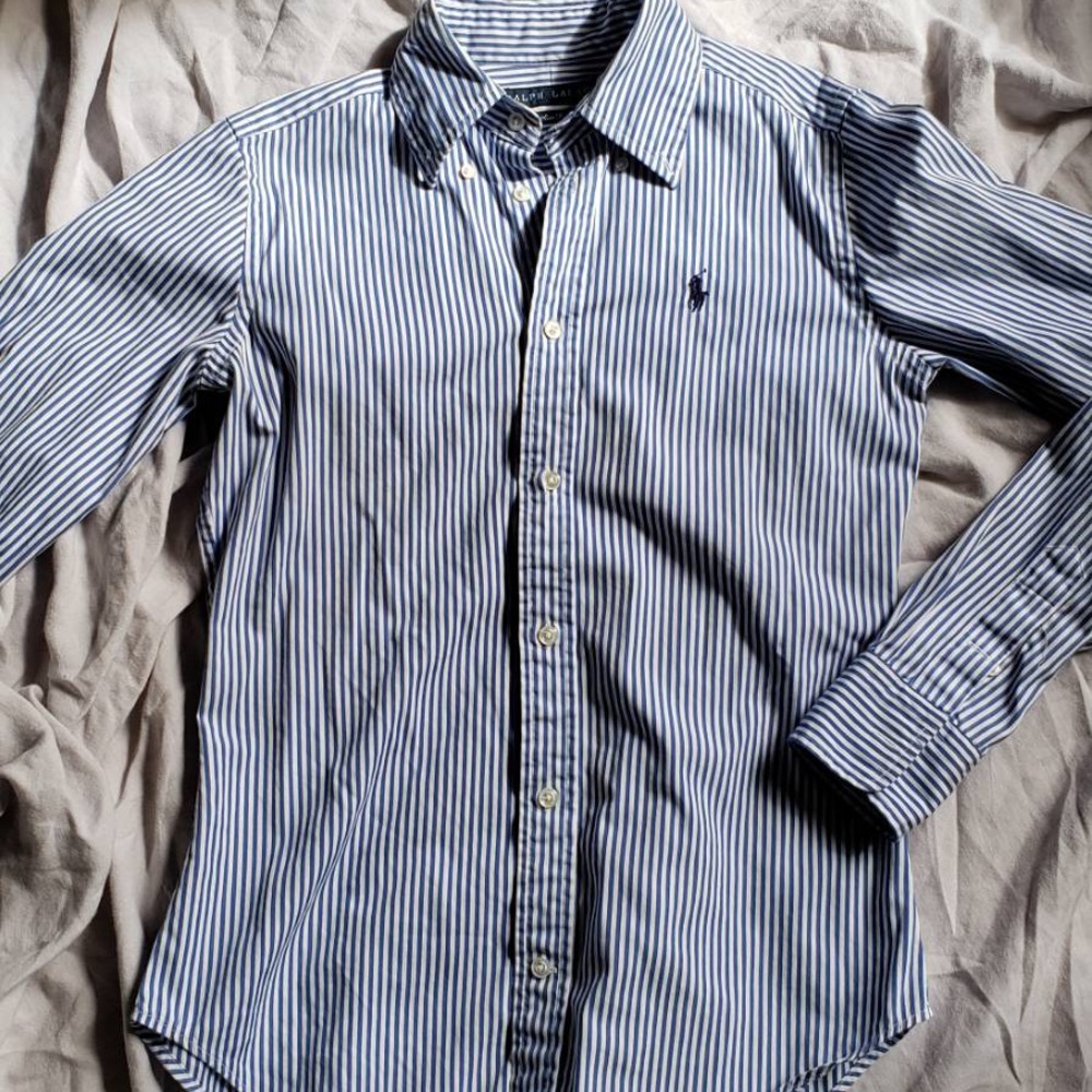 Blue stripe Ralph Lauren shirt